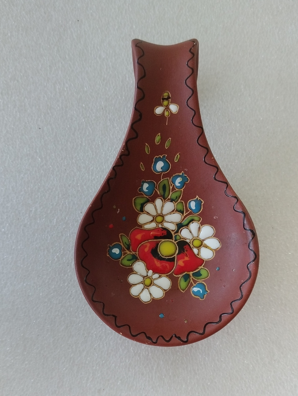 Hand Painted Spoon Rest